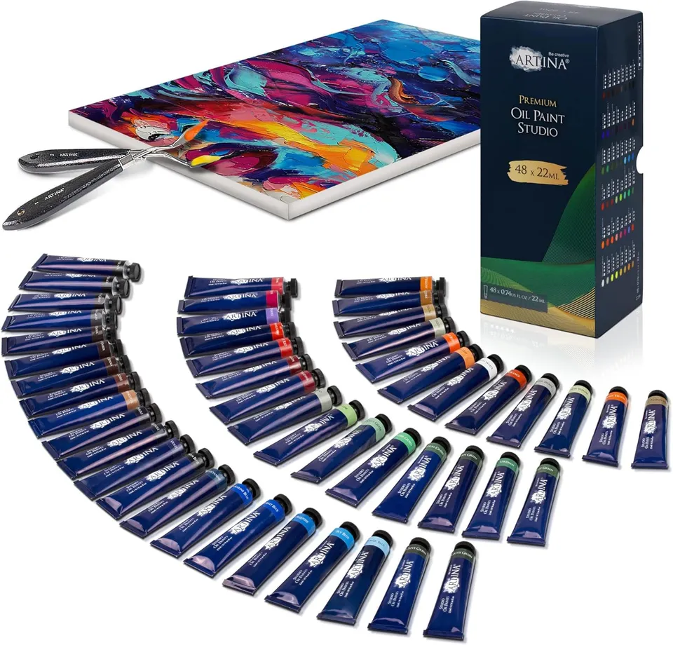 artina-crylic-lfarben-set-48x22ml-deckend-tuben image 1