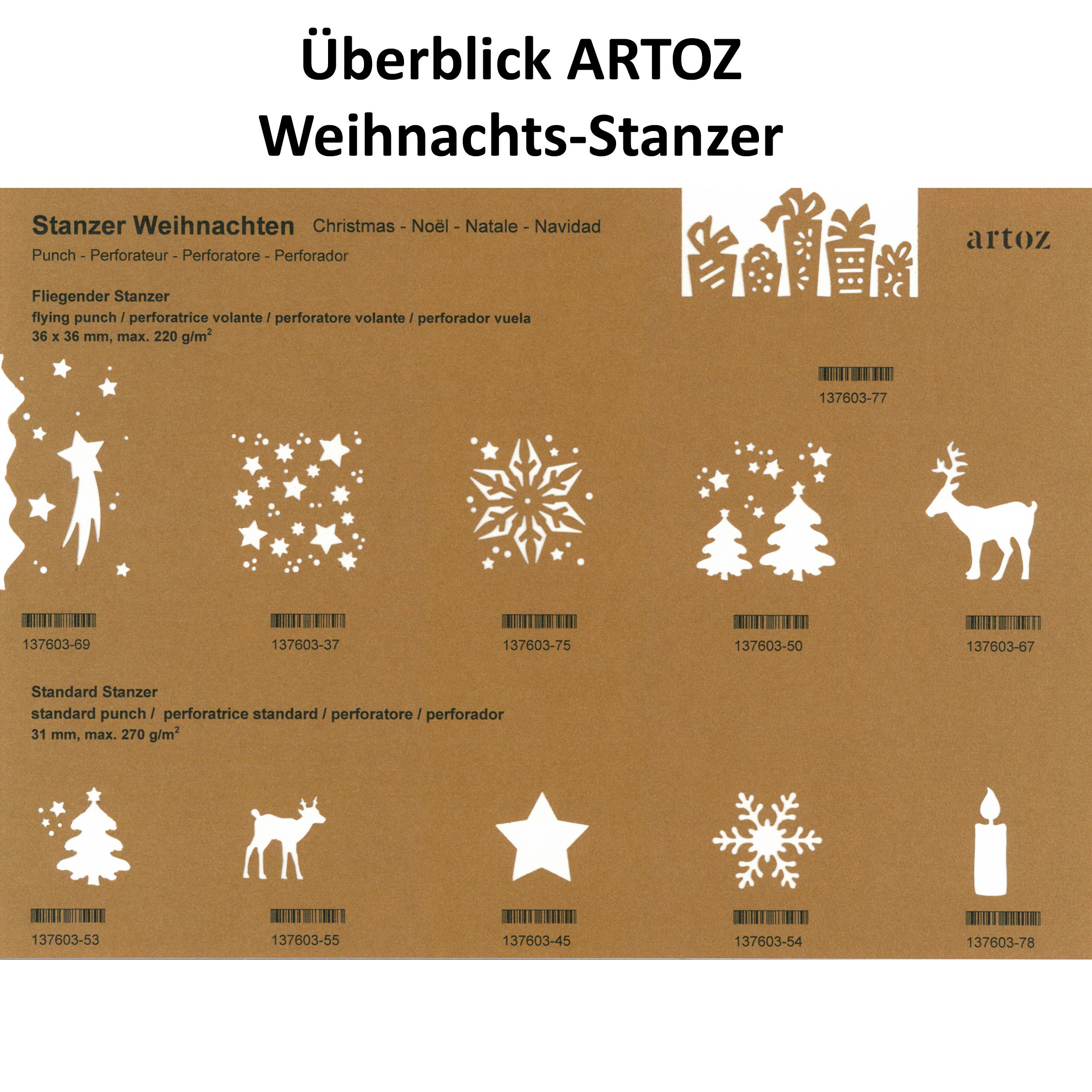 artoz-stanzer-fliegender-stanzer-weihnachtsb-ume-50-mm image 4