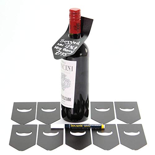 securit-silhouette-flaschen-etiketten-10er-set-schwarz-wei image 6