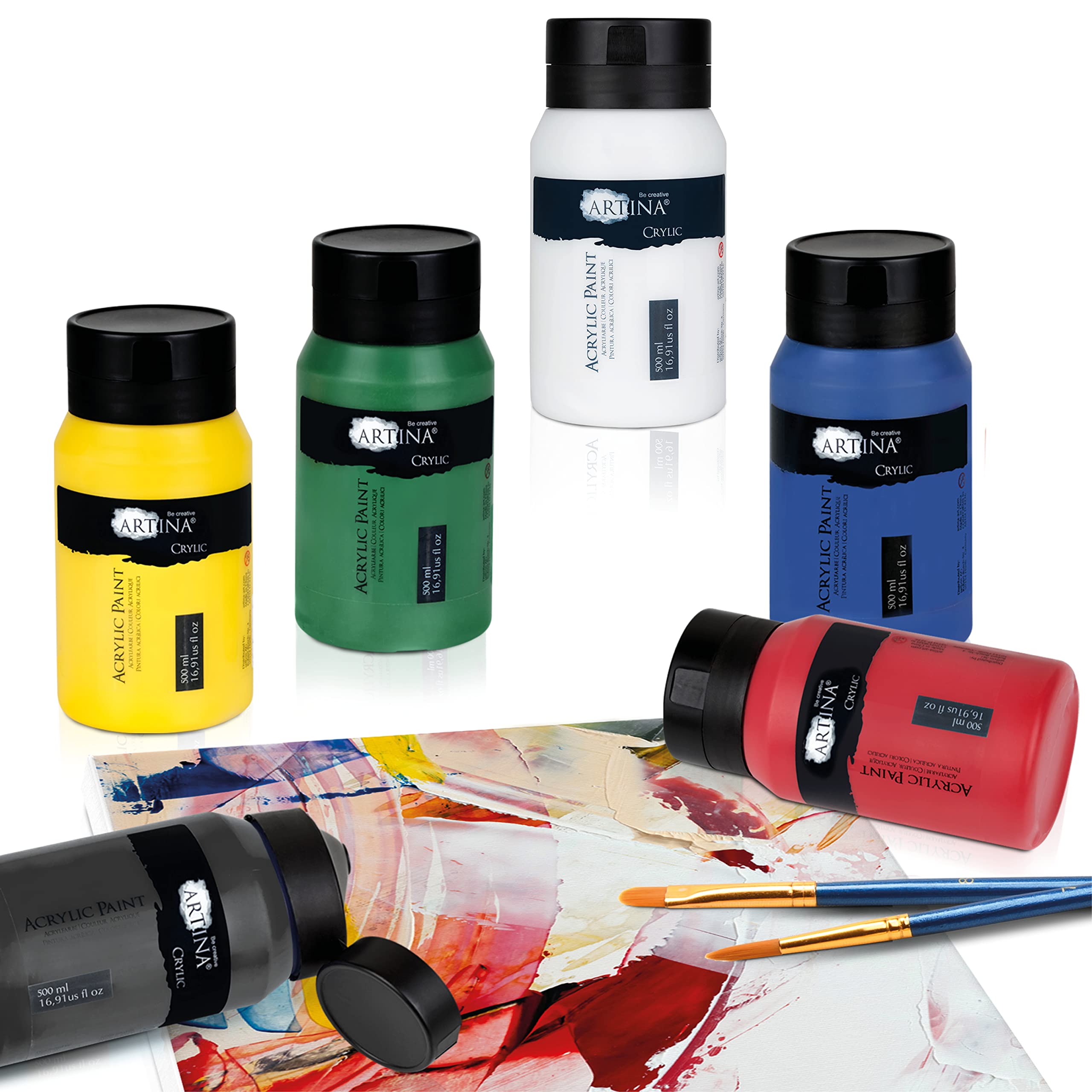 artina-crylic-acrylfarben-500-ml-10er-pack-wasserfest image 4