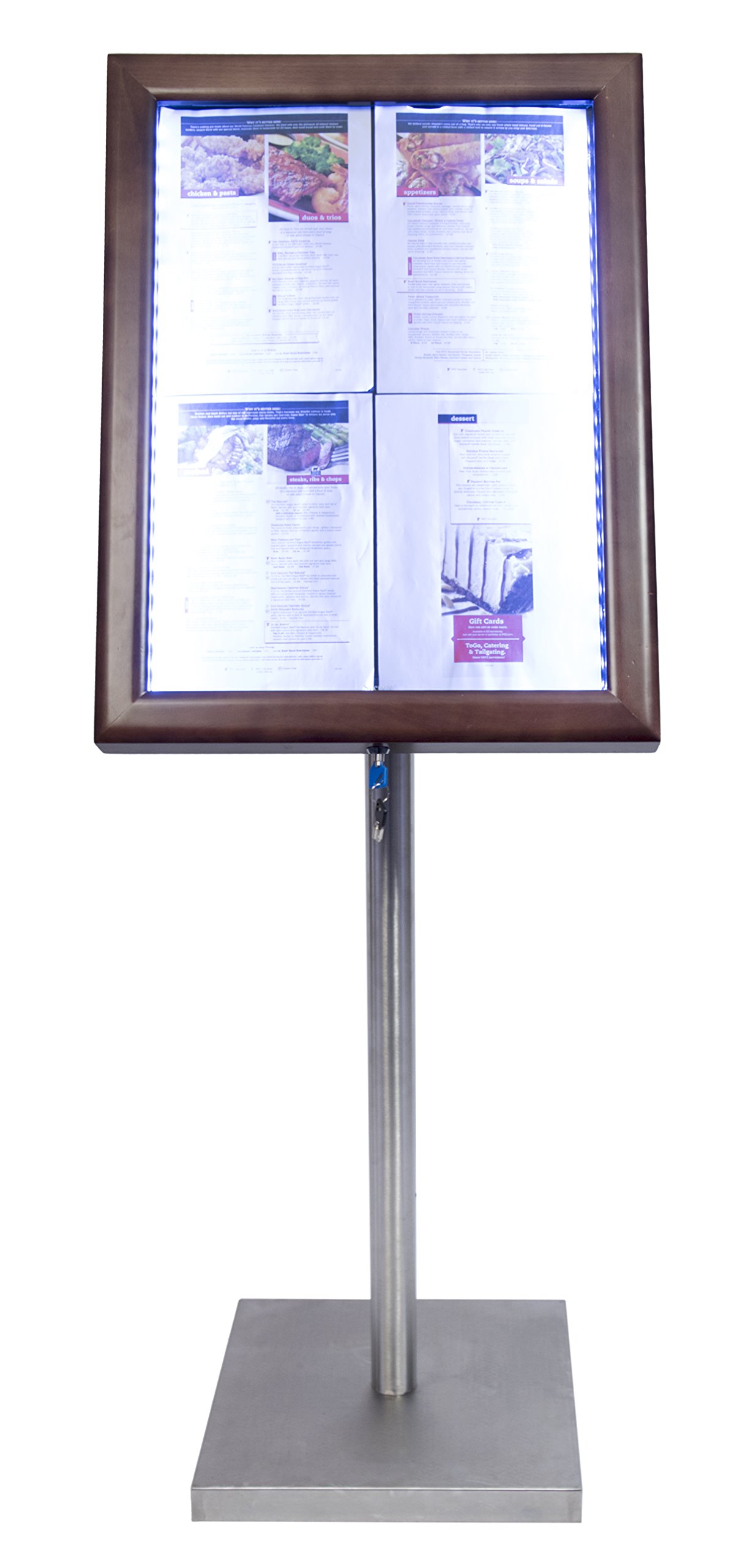 securit-classic-led-display-a2-braun-4xa4-beleuchtet image 3