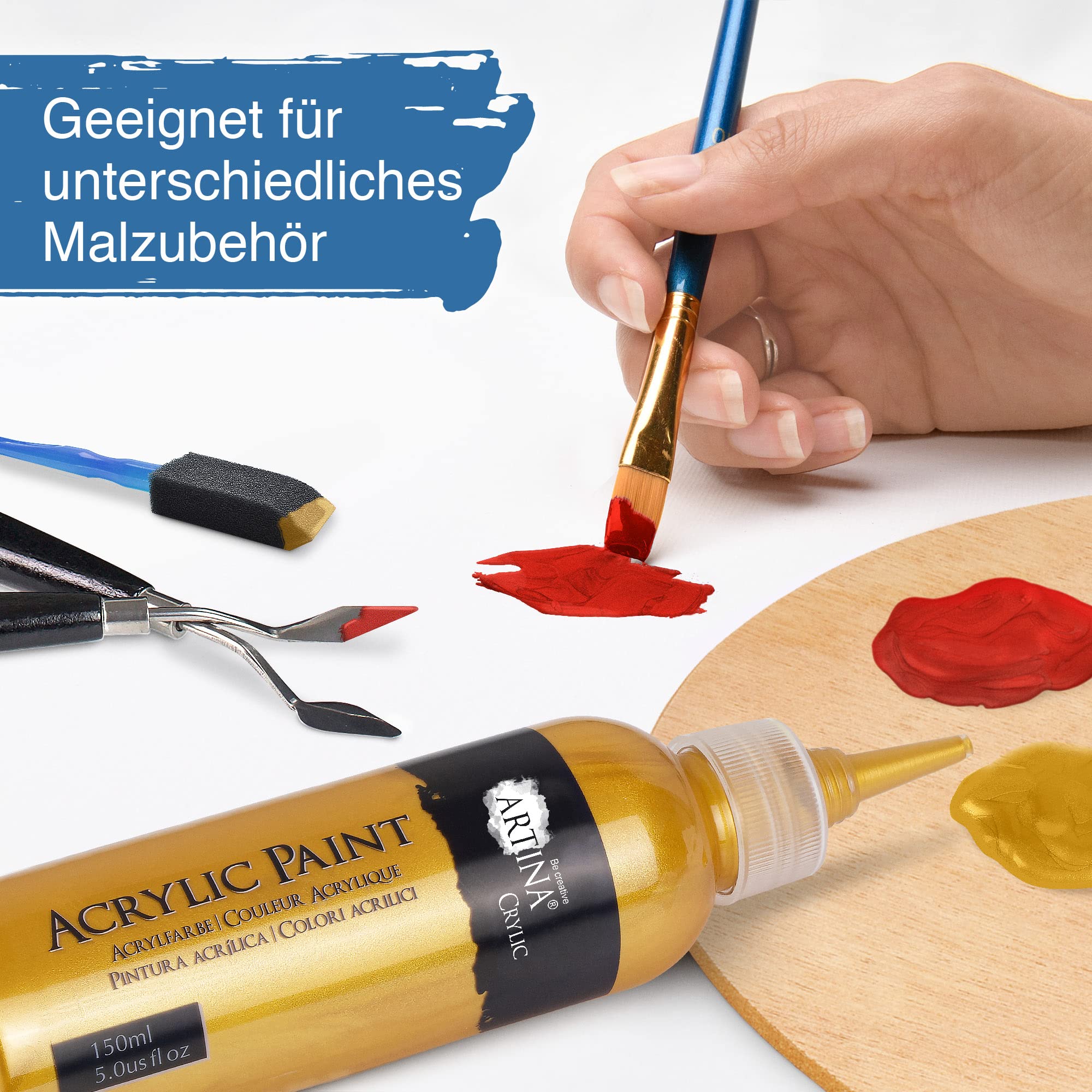 artina-crylic-acrylfarben-metallic-6x75-ml-gl-nzend image 8