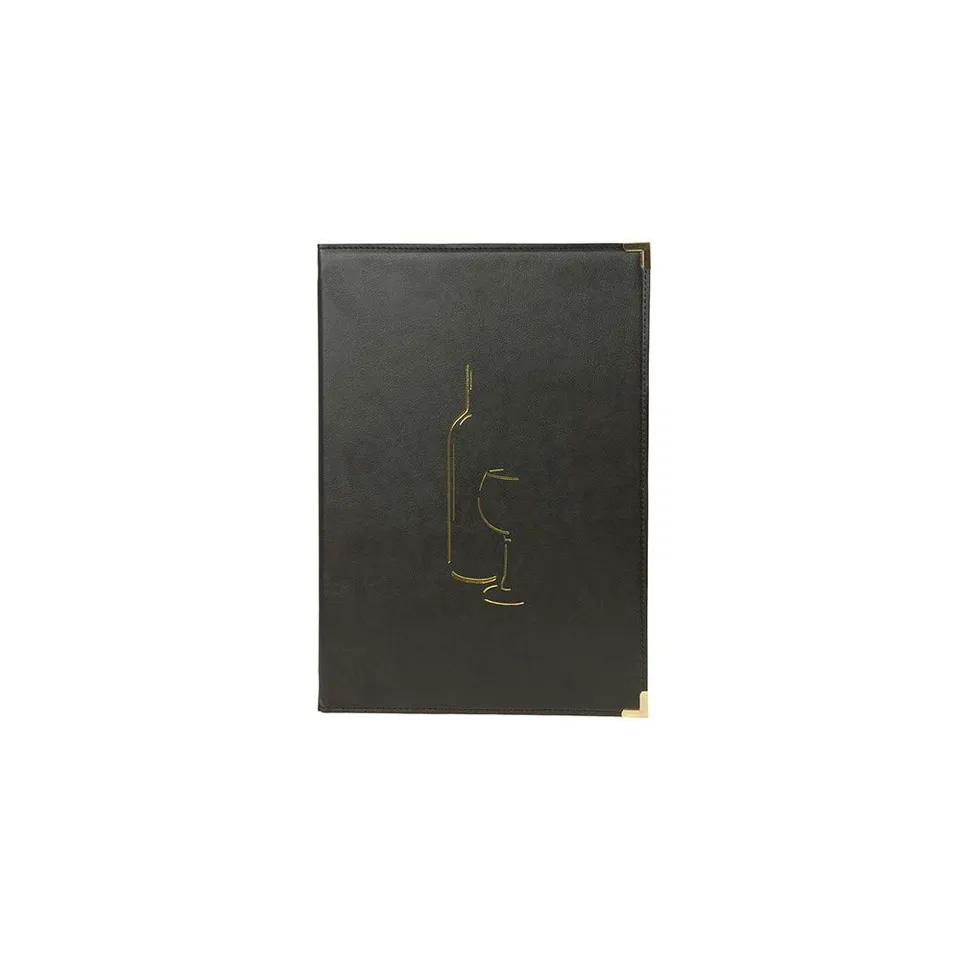 securit-classic-weinkarte-a4-schwarz-kunstleder image 1