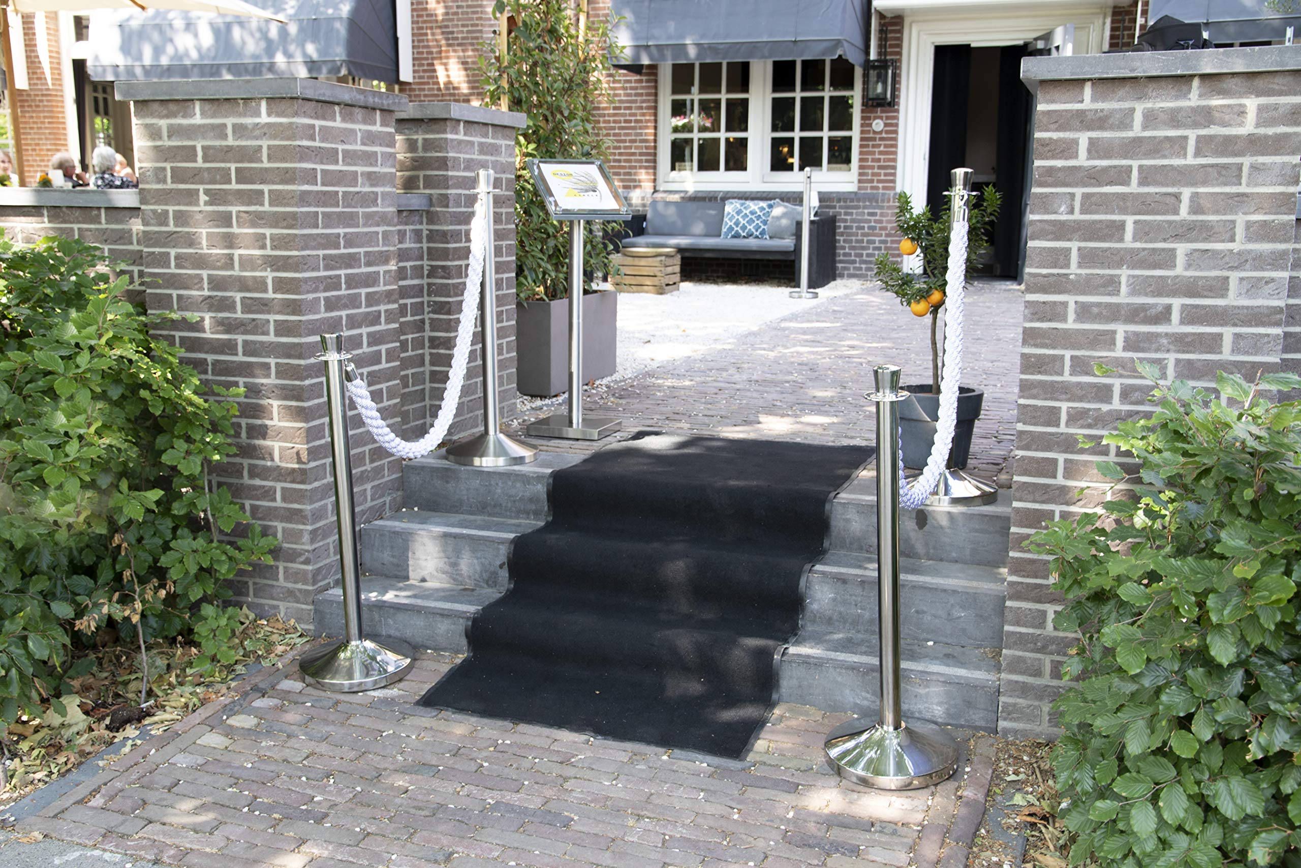 securit-classic-kordelst-nder-pfosten-chrom-flach-100cm image 4