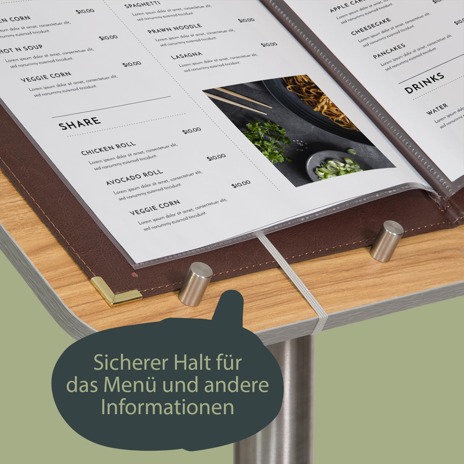 securit-universal-informationsdisplay-a4-edelstahl-mit-standfu image 3