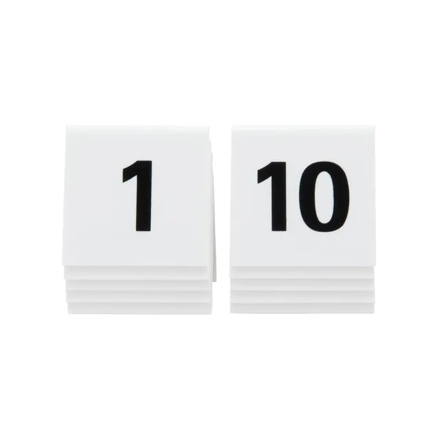 securit-crystal-tischnummern-1-10-acryl-wei-stapelbar image 1