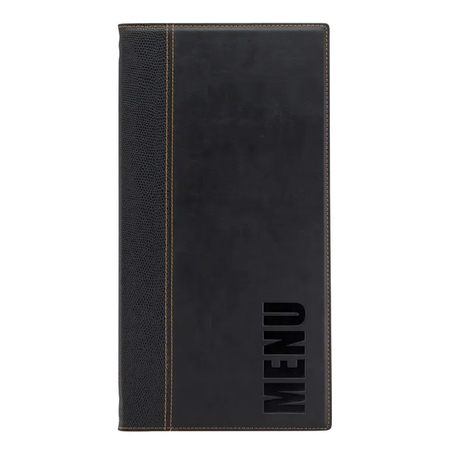 securit-trendy-a4-menukarte-kunstleder-schwarz-abwaschbar image 1