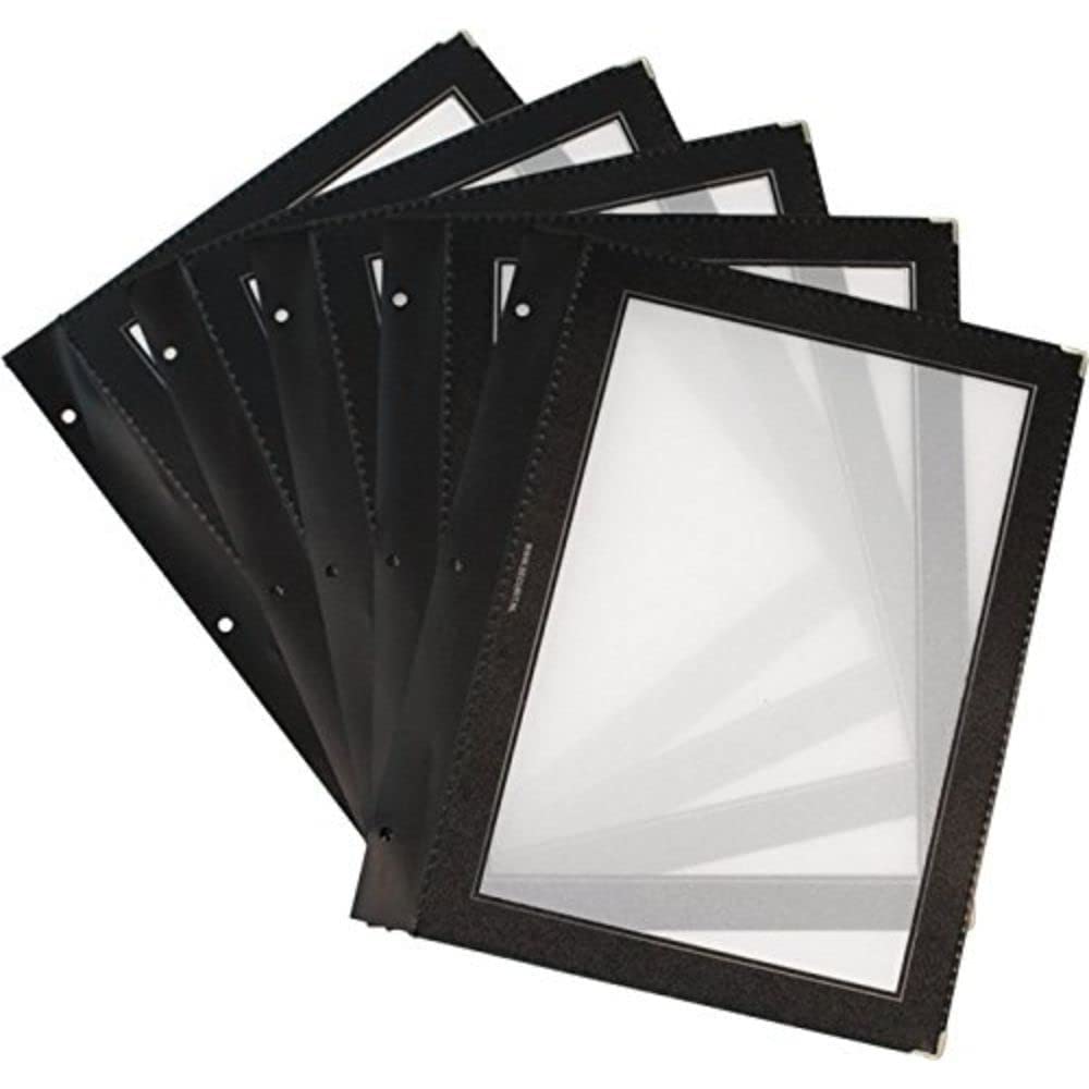 securit-woody-men-karteneins-tze-a4-schwarz-5er-satz image 1