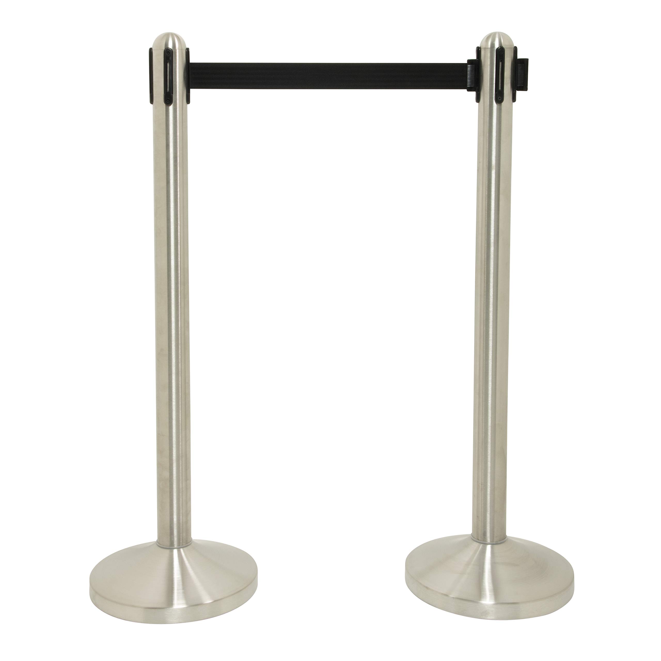 securit-retractable-absperrsystem-set-chrom-schwarz image 3