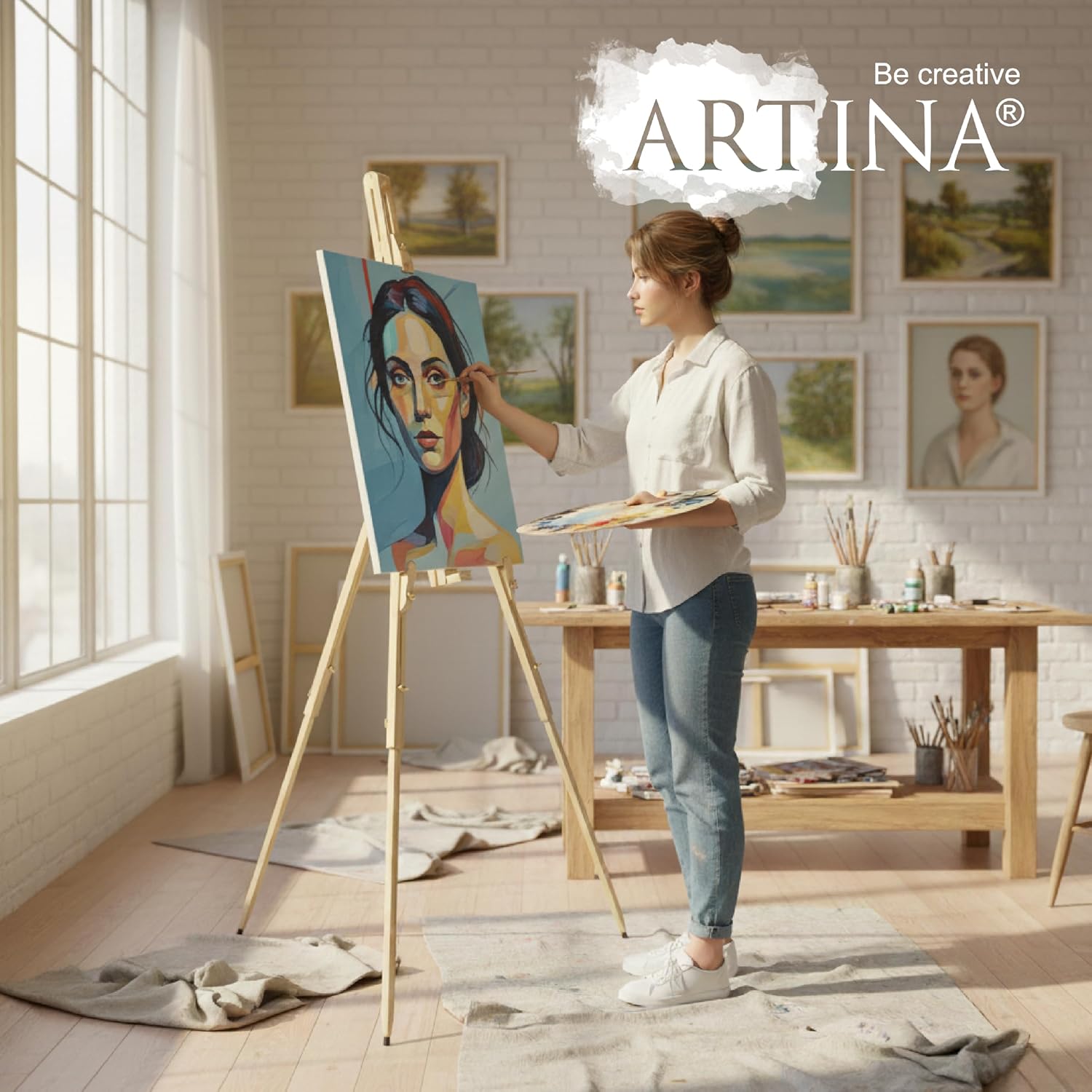 artina-akademie-feldstaffelei-malaga-kiefernholz-100-cm image 7