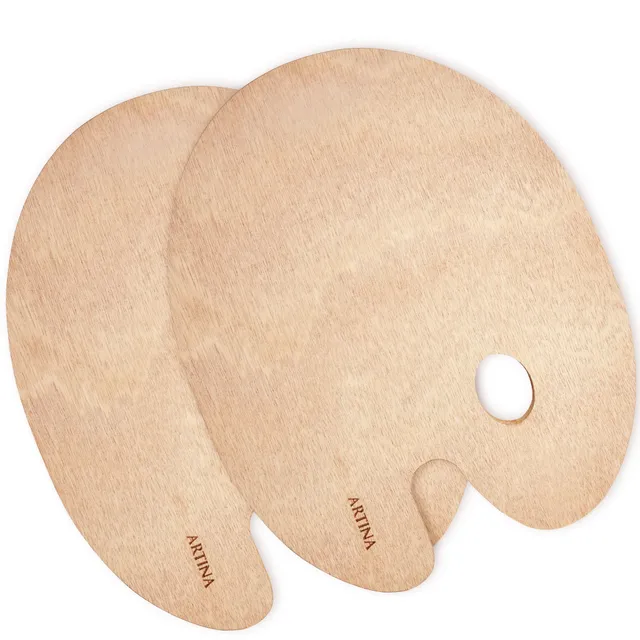 artina-akademie-holz-malpalette-rund-braun-25x30-cm image 1