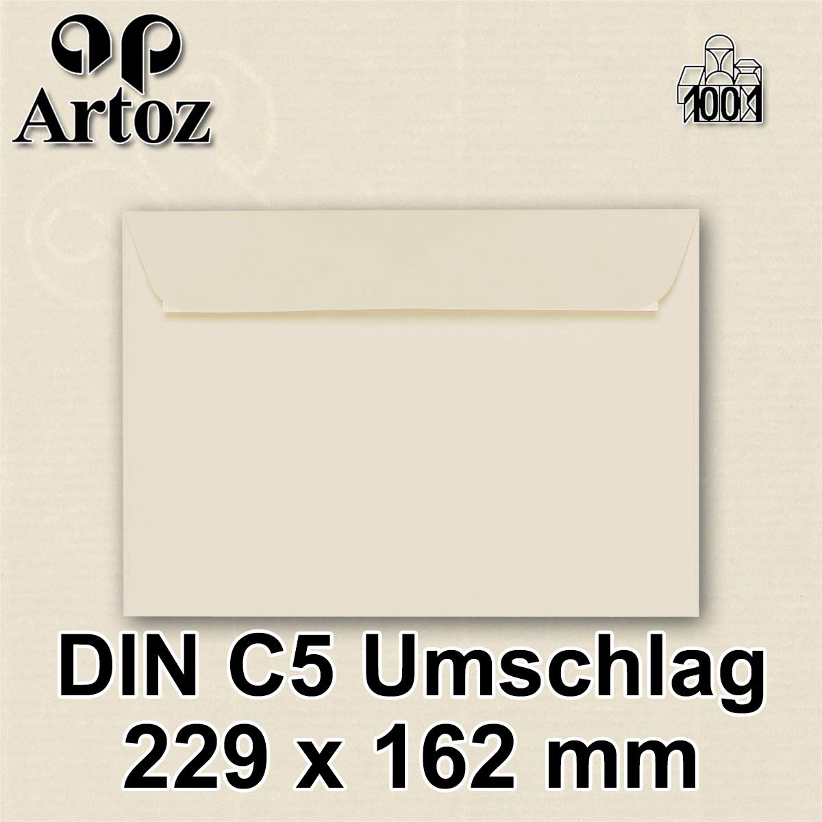 artoz-1001-briefumschl-ge-c5-chamois-50-st-ck-ohne-fenster image 2