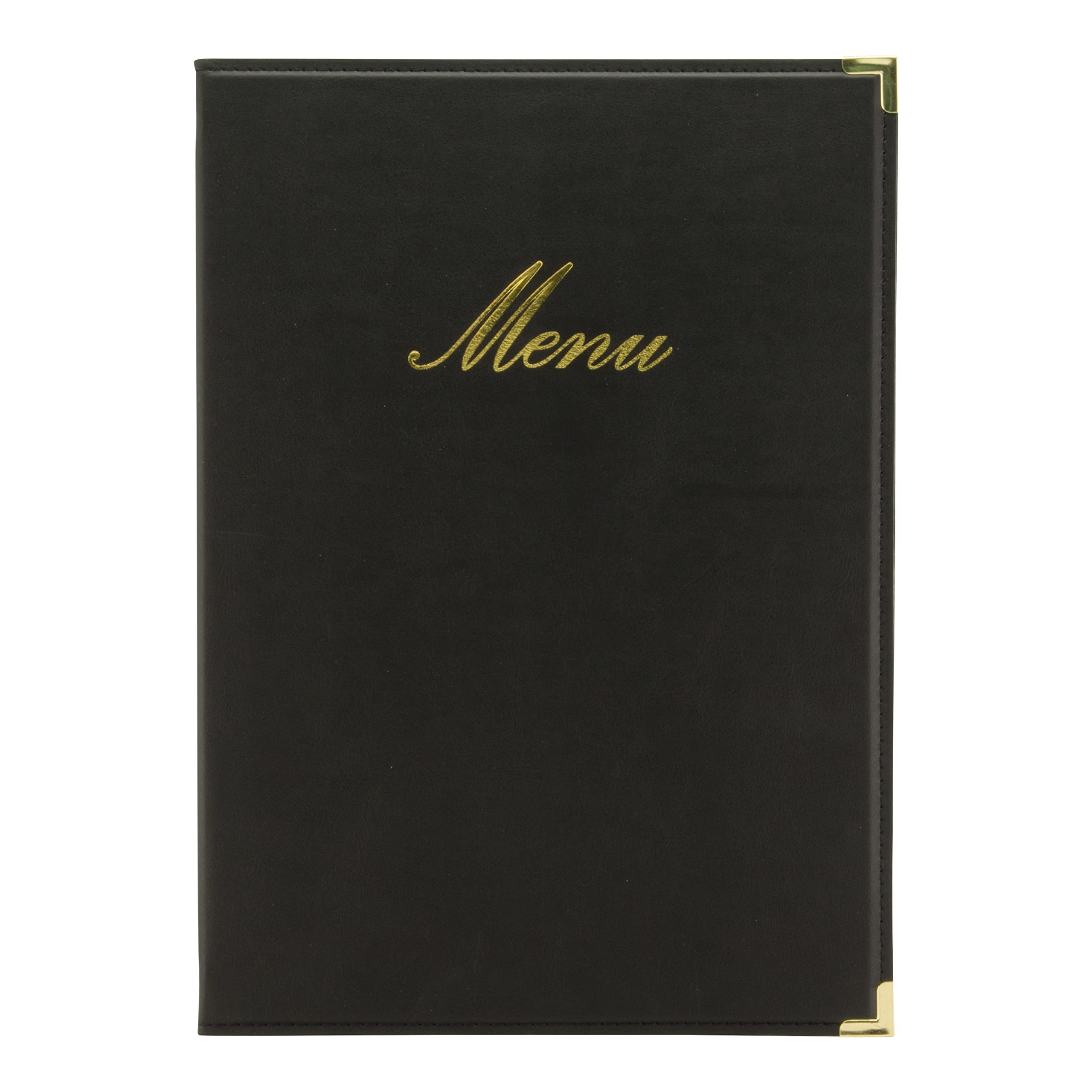 securit-classic-speisekarte-a4-schwarz-kunstleder-4-seiten image 3