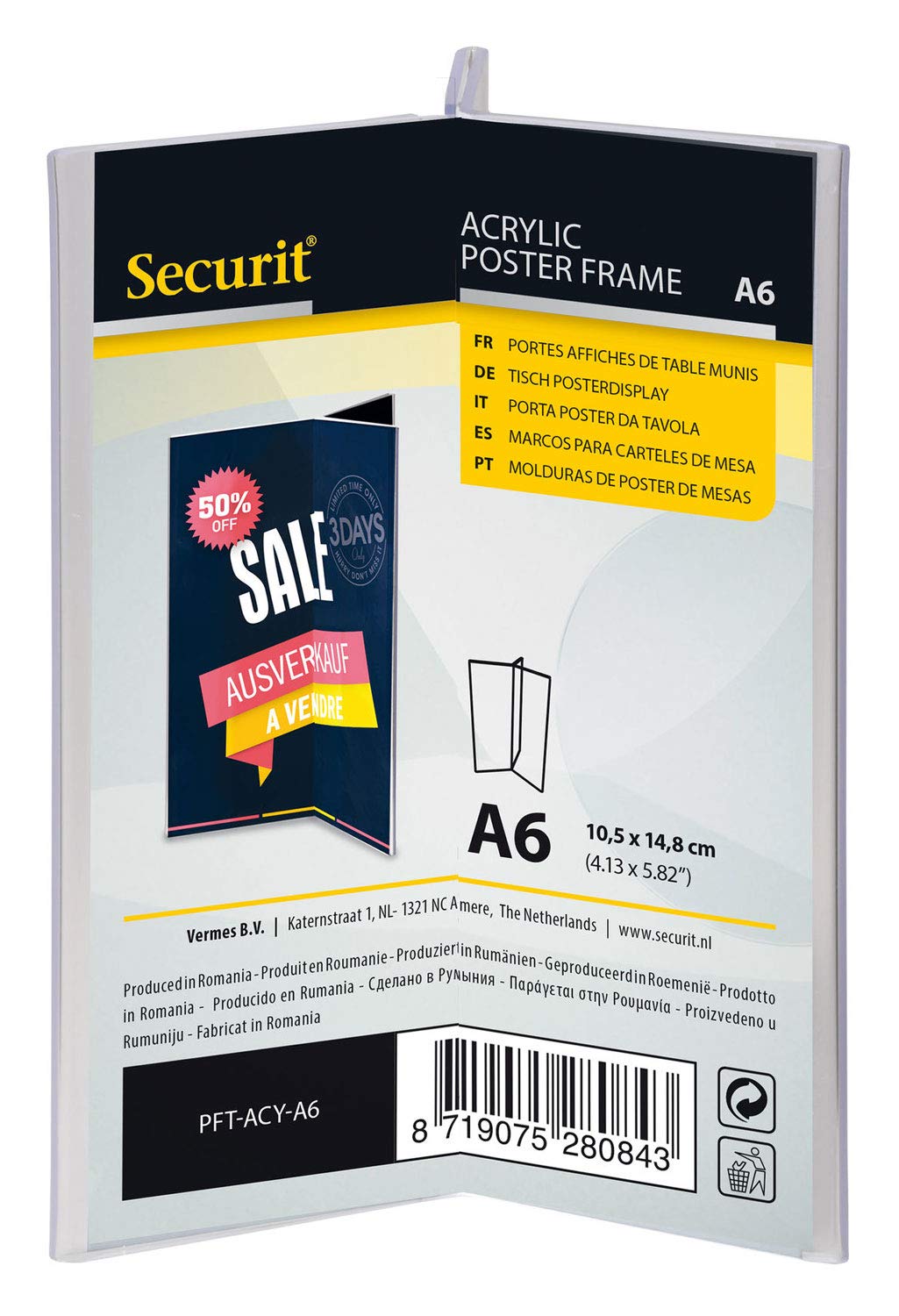 securit-crystal-tischaufsteller-acryl-a5-y-form image 3