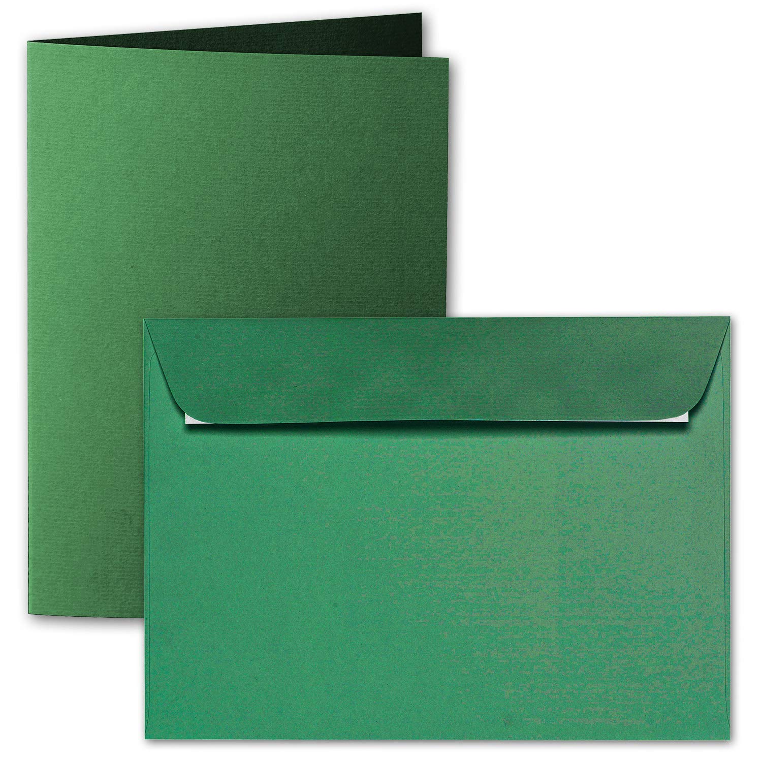 artoz-1001-faltkarten-set-a6-tannengr-n-25-sets-gerippt image 1