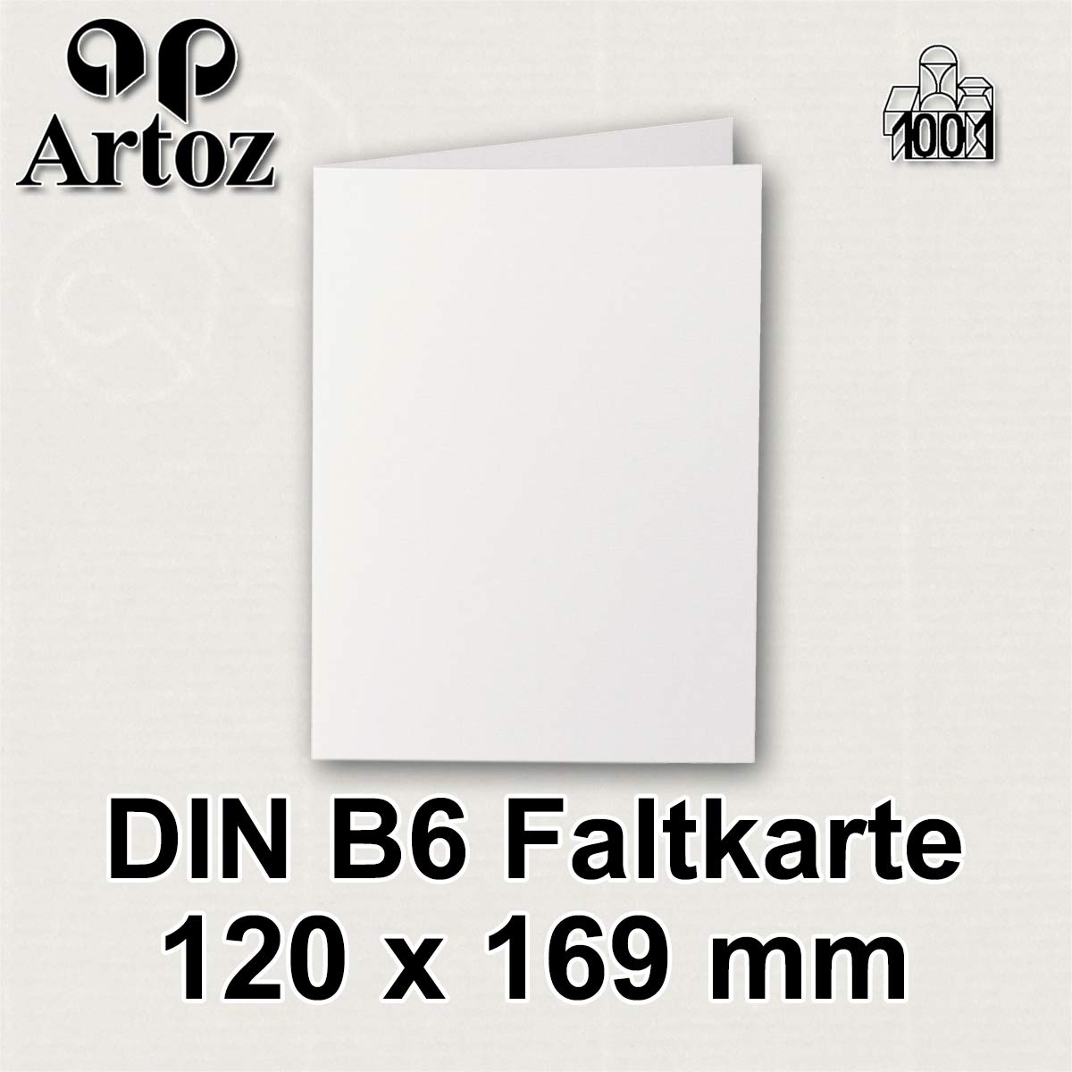 artoz-1001-faltkarten-b6-ivory-25-st-ck-220g image 2