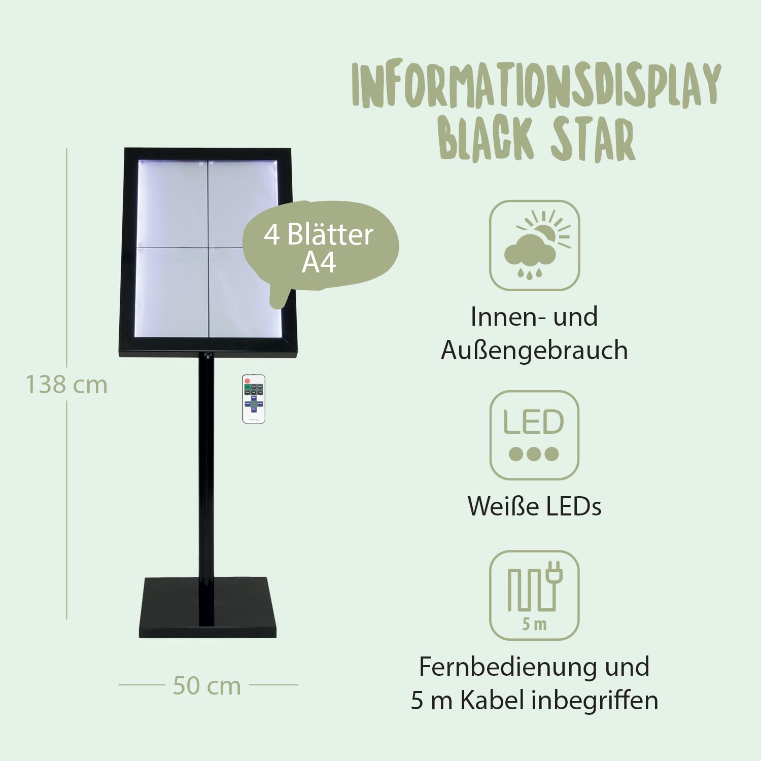 securit-nova-led-informationsdisplay-a4-wei-schwarz-outdoor image 2