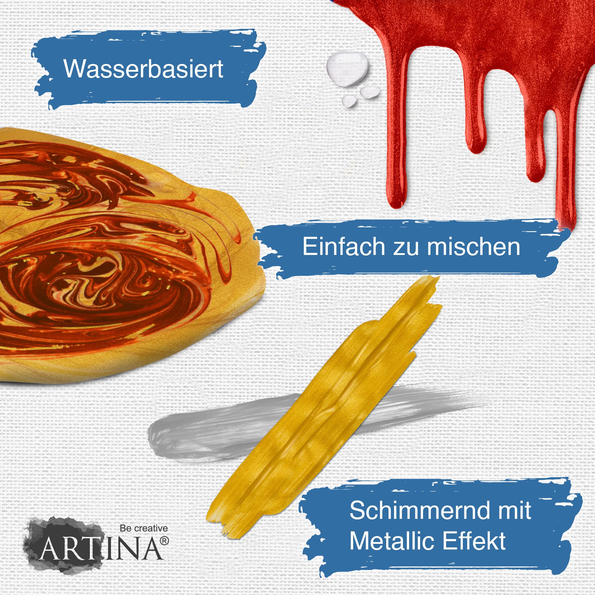 artina-crylic-acrylfarben-metallic-6x75-ml-gl-nzend image 4
