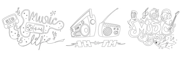 securit-original-musik-fensterschablonen-a2-3er-set-mit-marker image 1